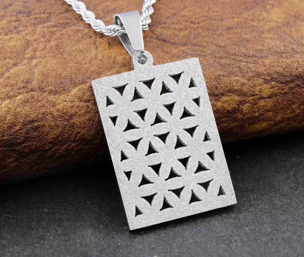 Ожерелье с подвеской биркой в виде цветка жизни для мужчин и женщин|flower of life|flower