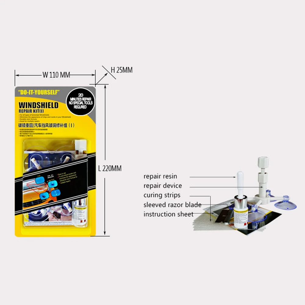 Новые DIY Kit лобовое стекло автомобиля ремонт инструмент авто стекла сколы и