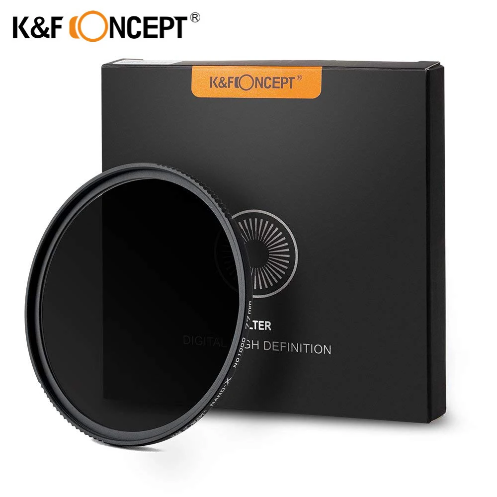 Тонкий фильтр K & F Concept MRC ND1000 с нейтральной плотностью 52 мм 58 62 67 72 77 для объектива