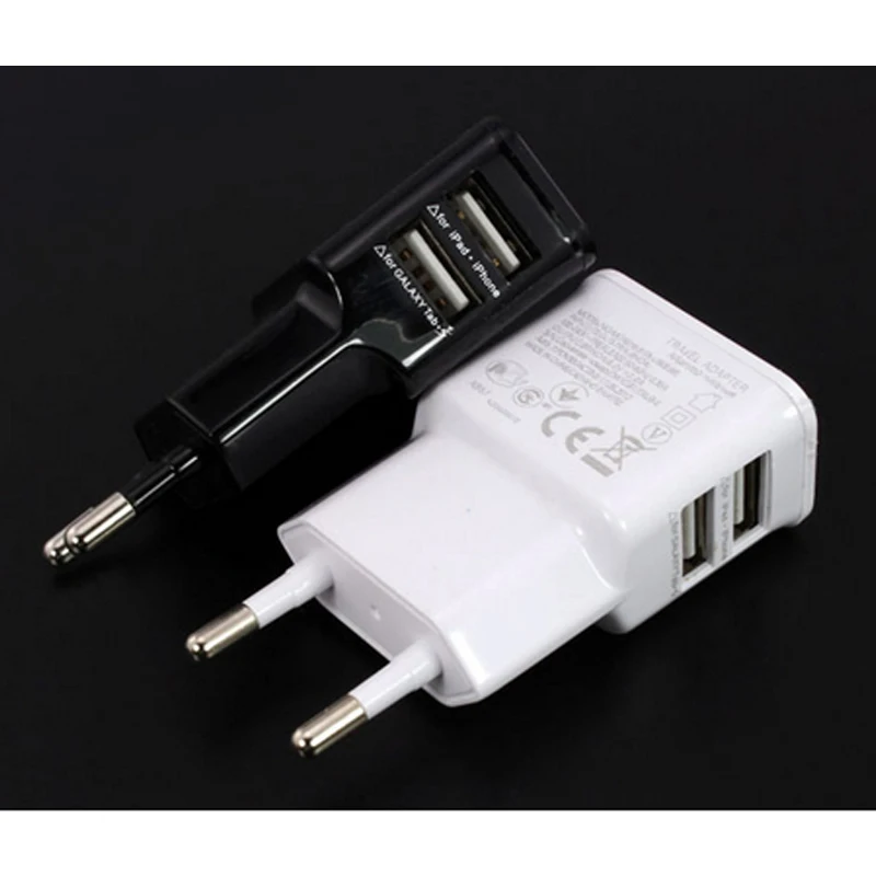 2 порта европейская вилка USB зарядное устройство адаптер для Samsung/Xiaomi Mi5/Meizu или V8