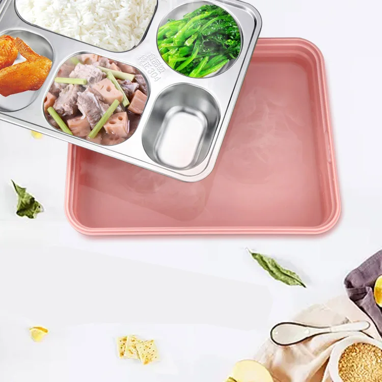 Углубляющая тарелка для взрослых из нержавеющей стали 304 простой студенческий