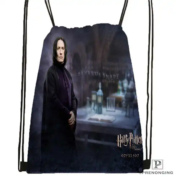 Drawstring Backpack Пользовательские harry_potter_artwork_ Drawstring сумка-рюкзак милый рюкзак детский Ранец(черный назад) 31x40 см#2018611-24 - Цвет: Drawstring Backpack