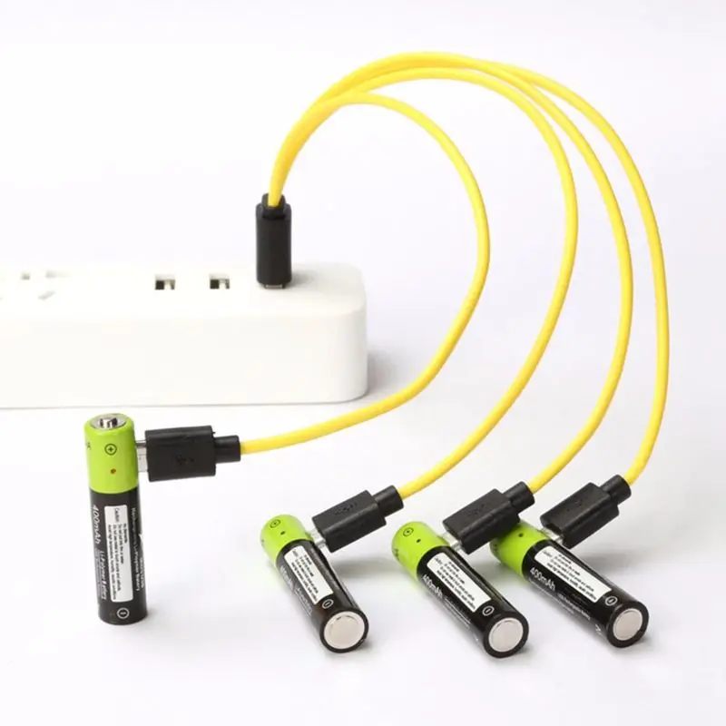 Аккумуляторная батарея Znter AAA 400 мА · ч микро USB 1 5 В литий-полимерная