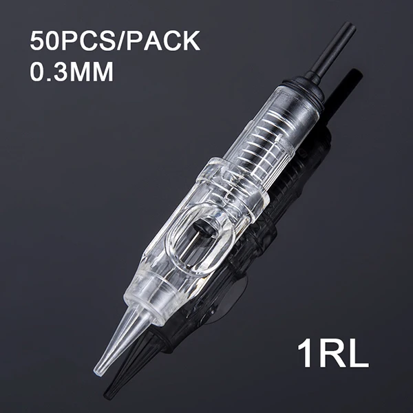 50pcs 0.30mm 1RL Профессиональная Перманентная машина для макияжа бровей ротационная машинка для татуировки ручка швейцарский мотор японские подшипники Maquina De Tatuagem розовое золото серебро - Цвет: 50pcs 0.30mm 1RL