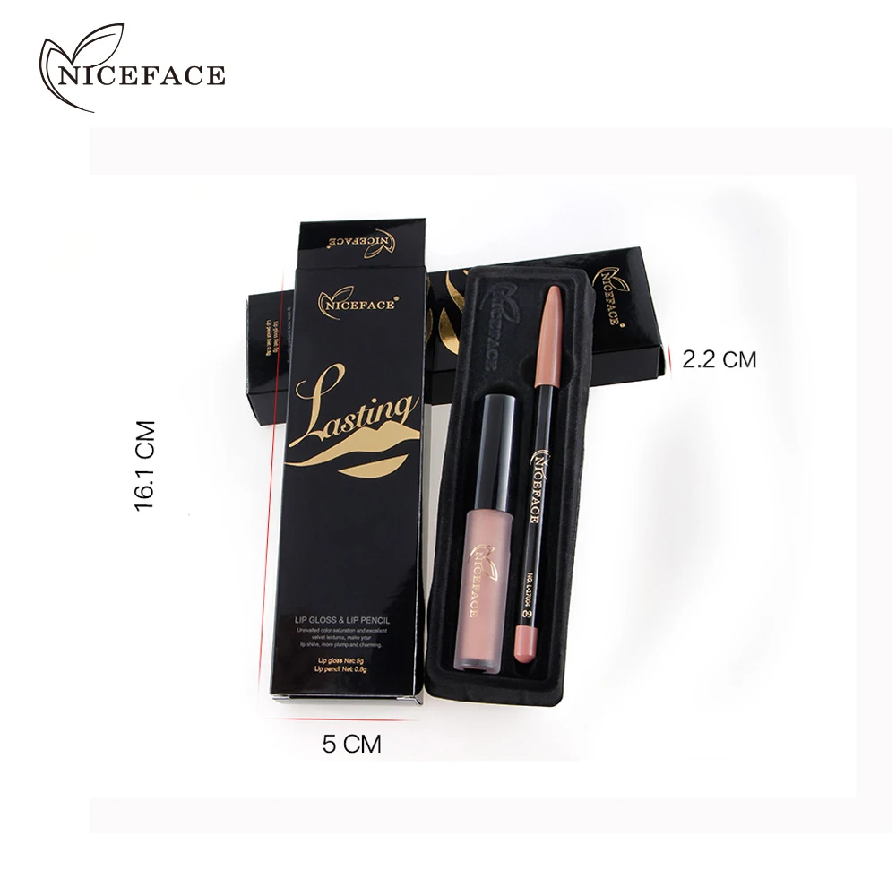 Долгостойкая жидкая матовая губная помада карандаш для губ комбинация помад