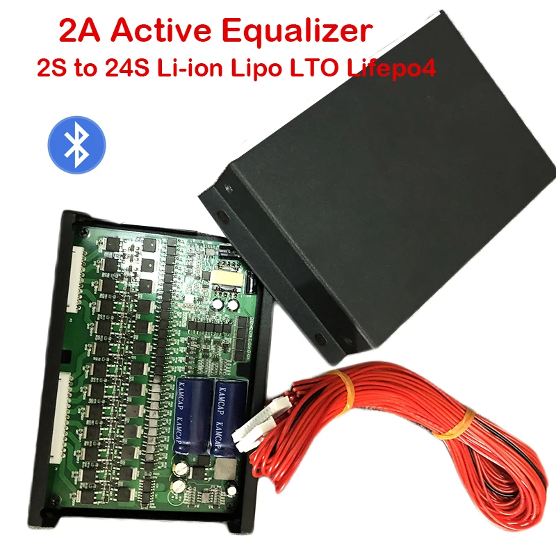 2A активный эквалайзер высокий ток Bluetooth дисплей приложение 2S 24S BMS Li-Ion Lipo LTO Lifepo4 литиевый титановый аккумулятор балансир