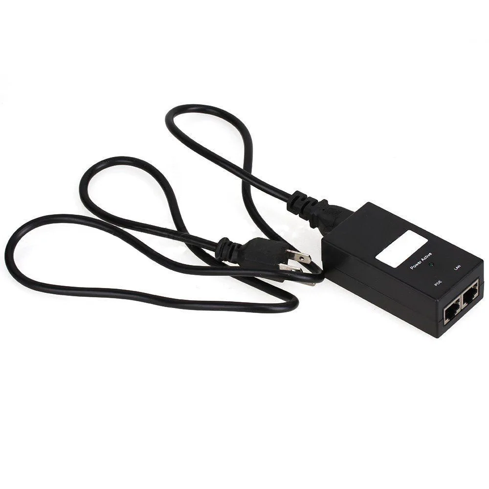 Адаптер питания для инжектора POE 48 в а с вилкой Стандарта США|poe injector power|switching