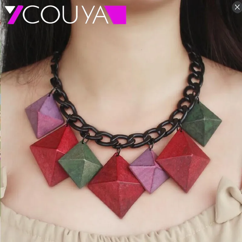 COUYA 2017 воротник плечо цепь ожерелья и кулоны из нержавеющей стали Для женщин