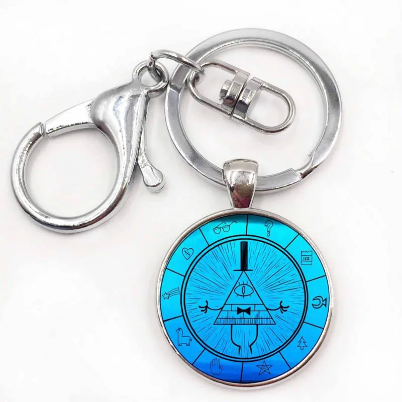 Синий чокер от Gravity Fall Женская цепочка с логотипом массивное медное ожерелье