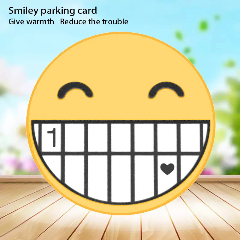 LENTAI 1 шт. автомобиля Парковка телефонный номер карты смайлик для укладки волос