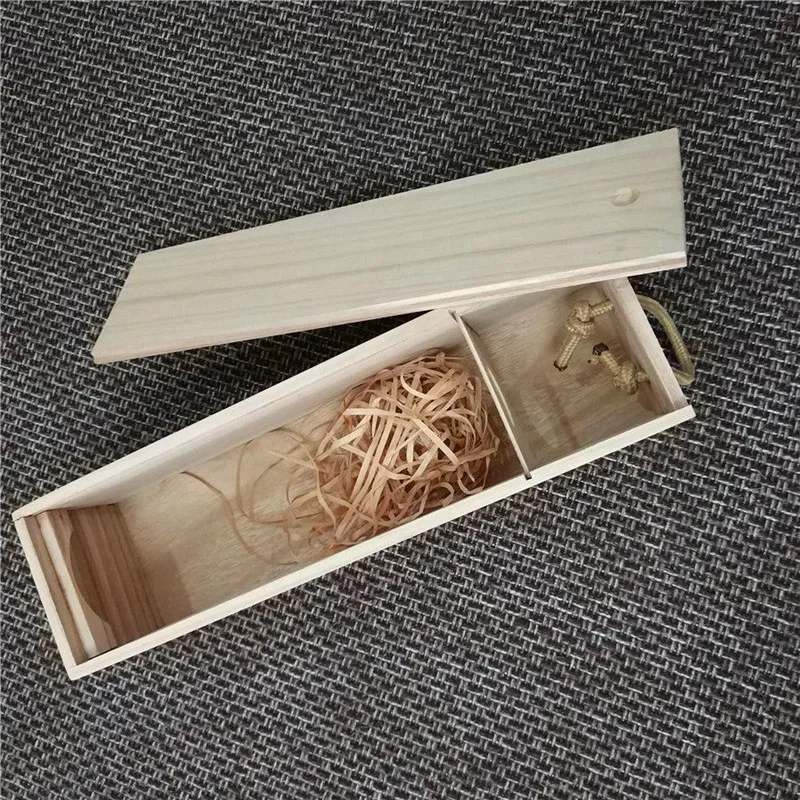 Red Wine Bottle Wooden Packing Box For Hampagne Flute Special Gift Wrap Storage Can Make Logo | Дом и сад