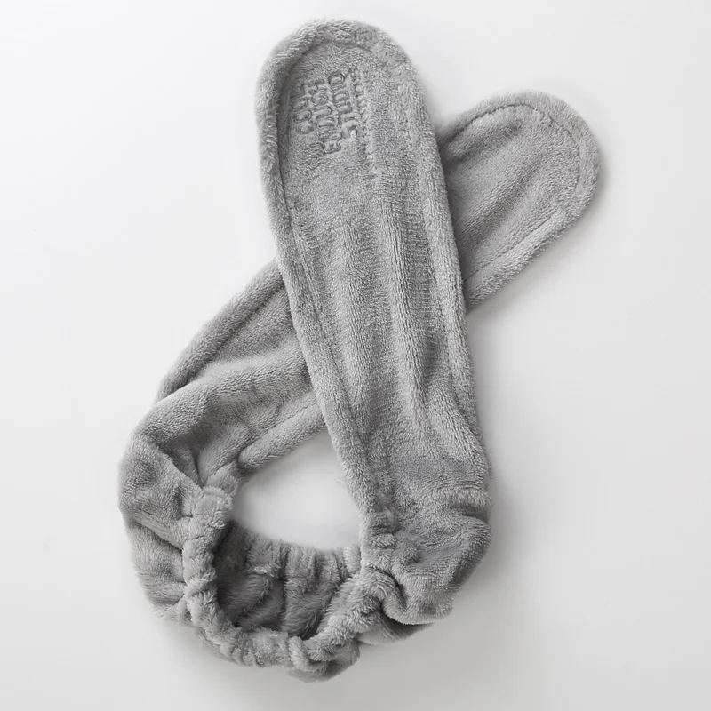 Long Gray Новые модные женские милые большие уши удобные мытье лица Приманка Держатель волос эластичная повязка на голову ободки для девочек аксессуары для волос - Цвет: Long Gray