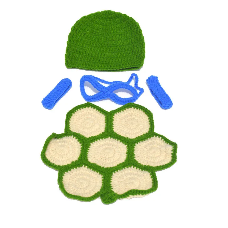 2019 Черепашки Ниндзя для новорожденных Подставки фотографий малышей вязанное