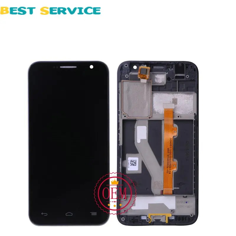 Для Alcatel One Touch Idol 2 Mini 6016 OT6016 ЖК дисплей с сенсорным экраном дигитайзер белая рамка