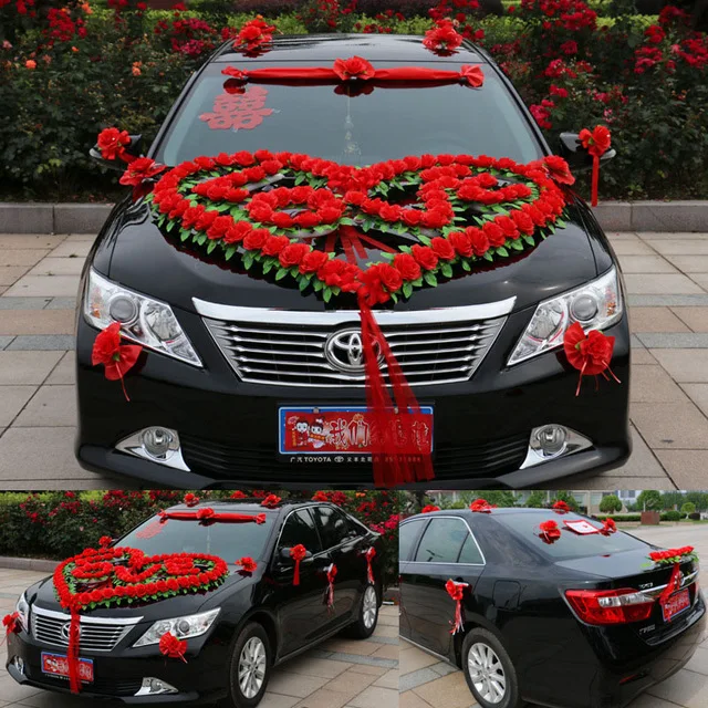 1 Набор цветов свадебное украшение автомобиля|decorative decorative|decorating car weddingdecor flower wedding