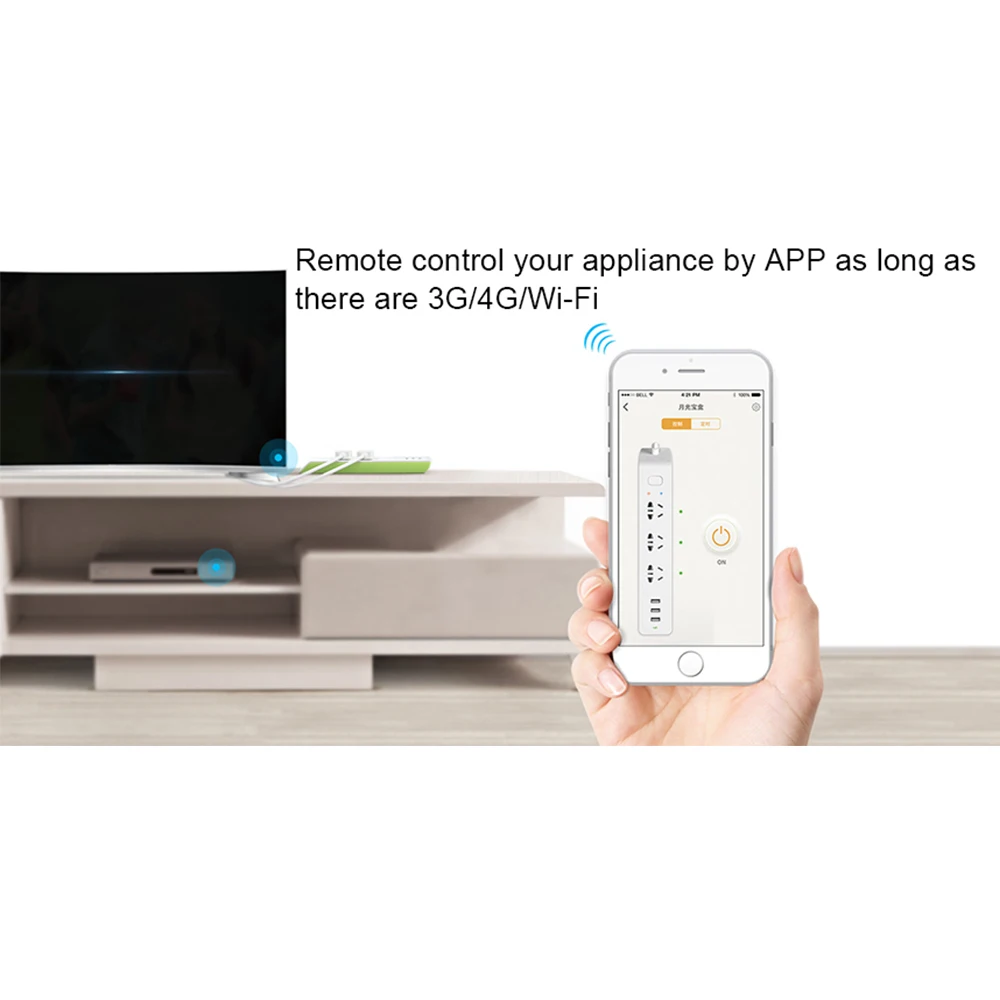 Broadlink MP2 WiFi умная розетка 3-выходная полоса питания 3 USB вилка AU UK US EU адаптер