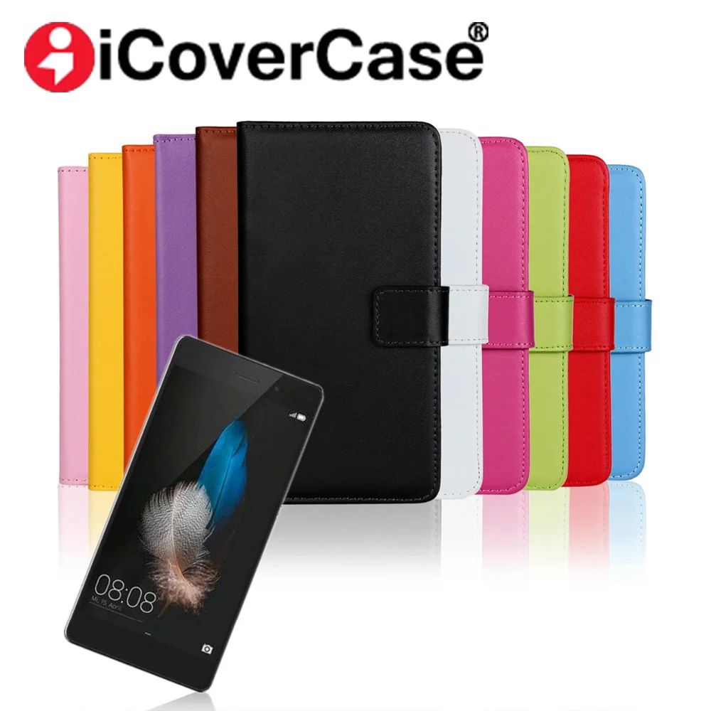 Роскошный чехол книжка из натуральной кожи для Huawei P8 P9 P10 P20 lite Plus P8lite 2017|leather wallet