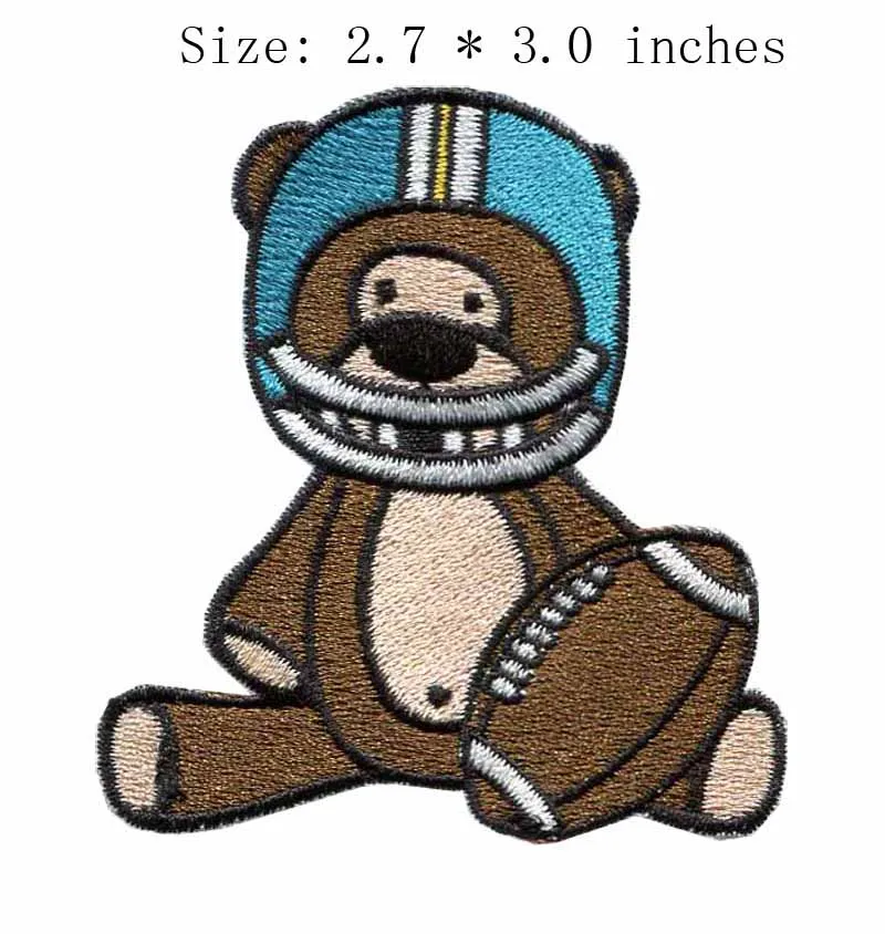 2 7 дюйма широкий медведь играющий в мяч вышивка нашивка сатана/ФК Зенит/кружевная