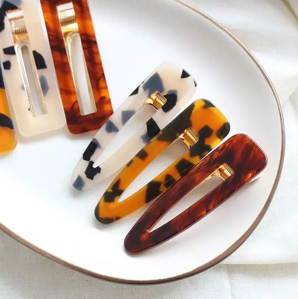 2019 женские японские ацетатные аксессуары для волос геометрические треугольные