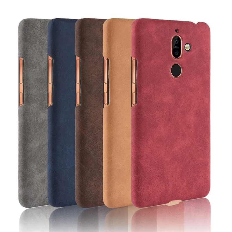 For Nokia 7 plus Case PU Leather Hard Plastic Back Cover Phone Nokia7 TA-1046 TA-1055 TA-1051 |