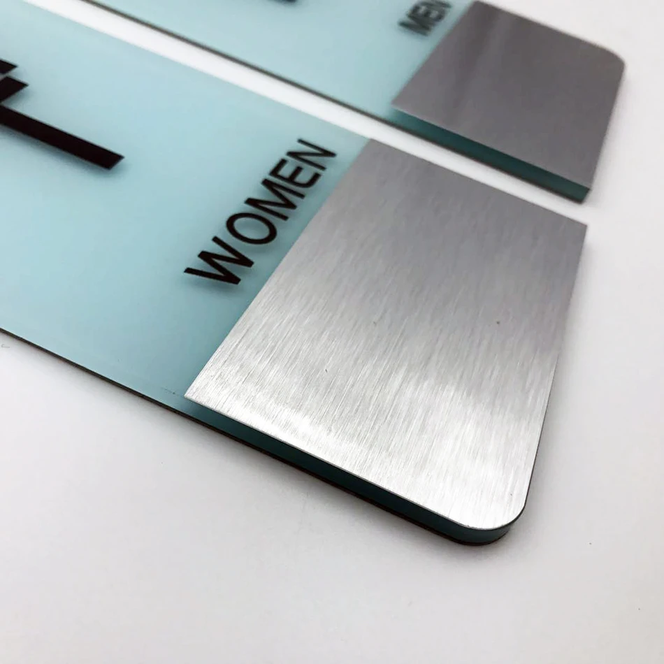 

Men & Women Toilet Room Door Sign Restroom WC Signs Plate Wall Sticky
