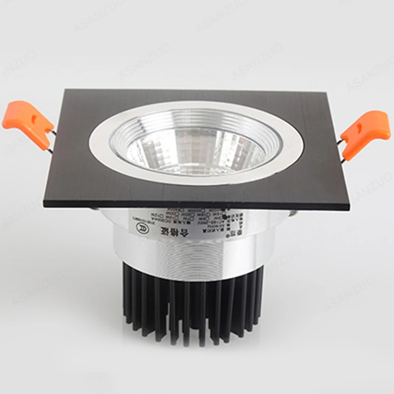 Светодиодные светильники 7W12W AC85 265V квадратный серебристый черный белый
