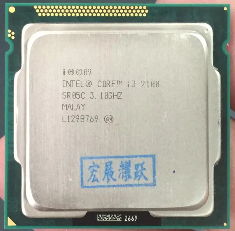 Процессор Intel Core i3 2100 (3 Мб кэш памяти 3 10 ГГц) LGA1155 настольный процессор 100% рабочий