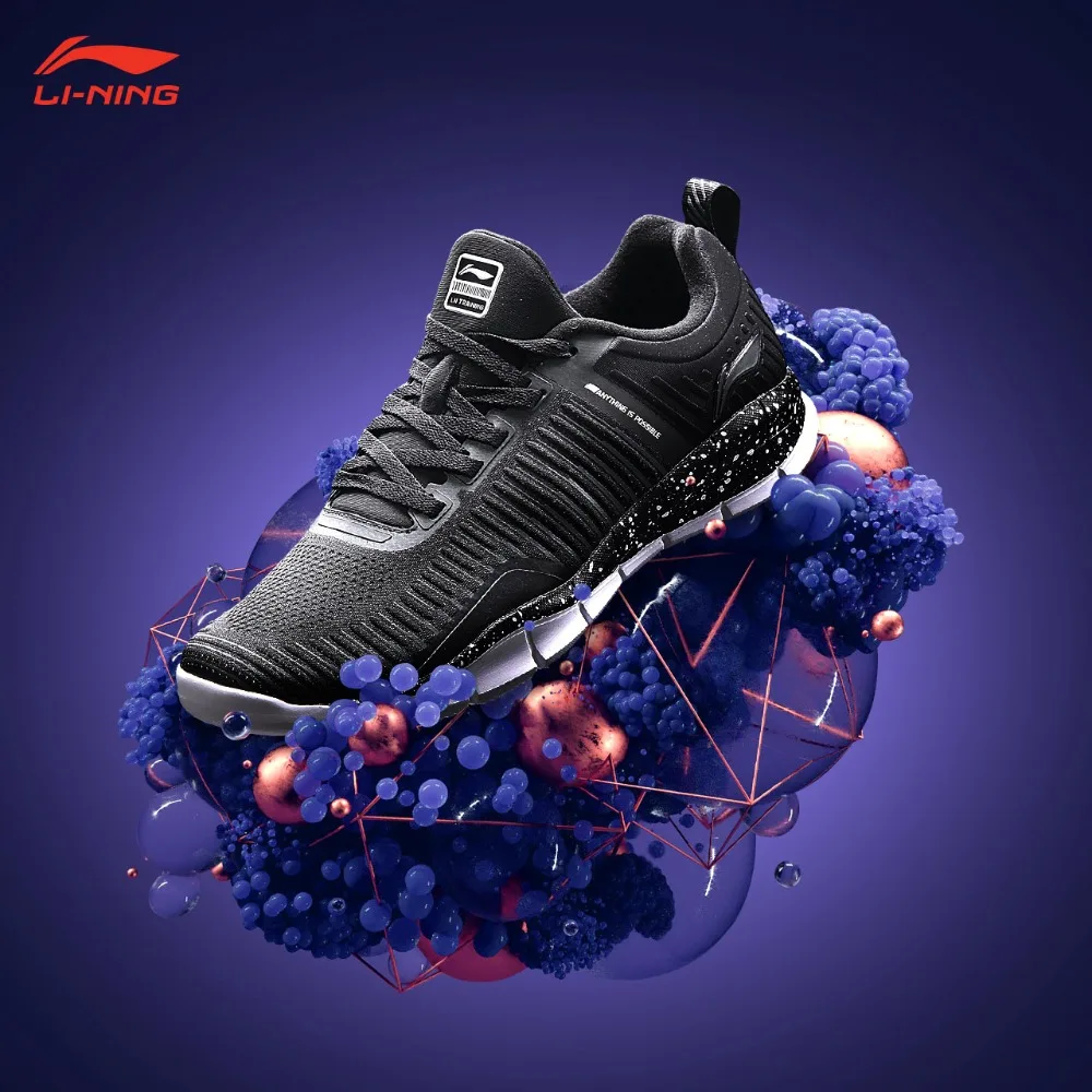 Li-Ning/мужские супер-кроссовки EXP, умные кроссовки для быстрой тренировки, поддерживающие светильник, подкладка, спортивная обувь, кроссовки из моно пряжи AFHN007 YXX027