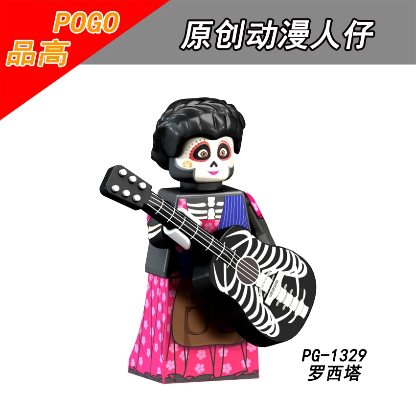 Одиночная распродажа PG8138 Coco Movie Day Of The Dead Legoing Рождественский ужас Rosita Felipe Miguel