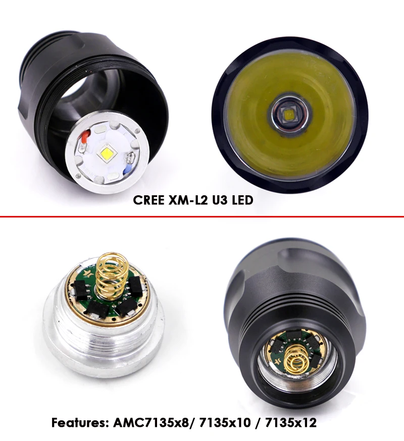 Новинка алюминиевая водонепроницаемая плата драйвера C8 CREE XM L2 U3 AMC7135