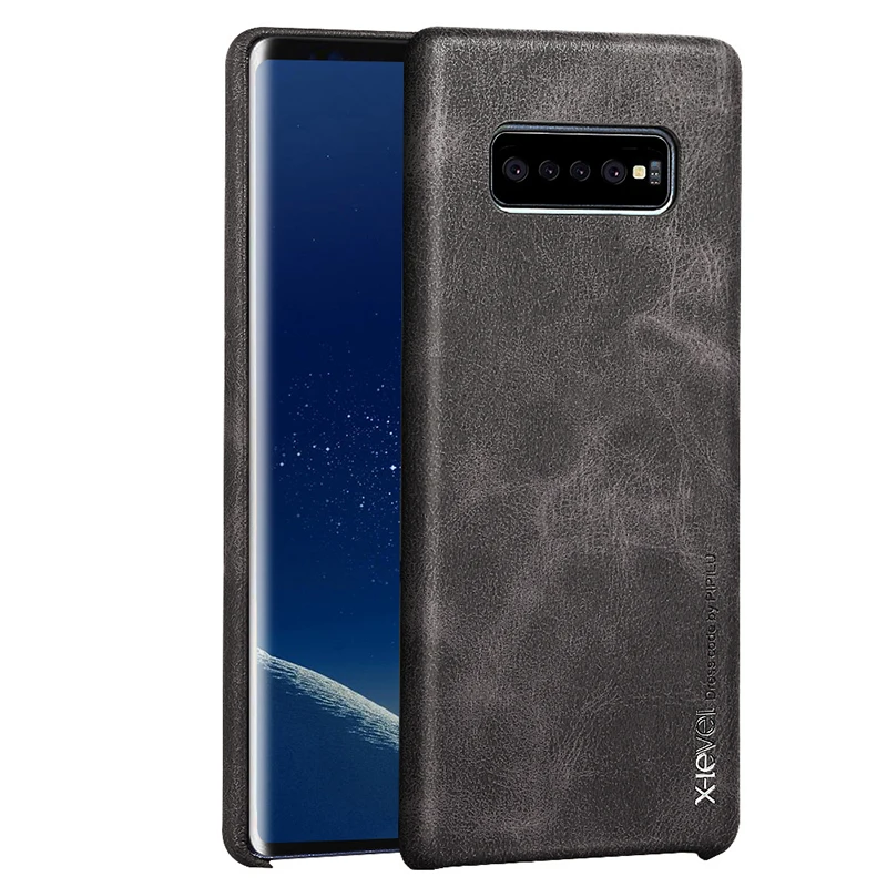 X-Level чехол для Samsung Galaxy S10 Plus винтажный роскошный чехол-накладка из искусственной
