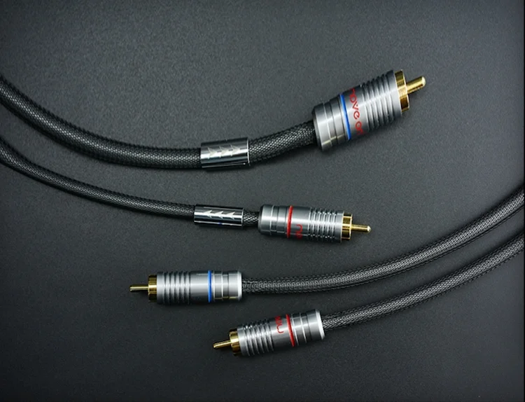 Hi-Fi EXQUiS MPS кабель для соединения аналогового сигнала RCA 6N OFC аудио 2 папа-папа |
