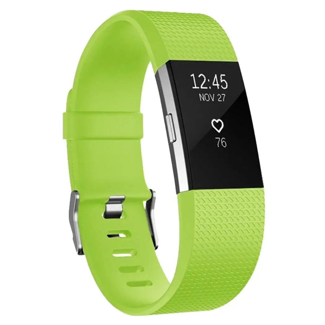 Сменный ремешок на запястье мягкий силиконовый для часов FitBit Charge 2 белый красный