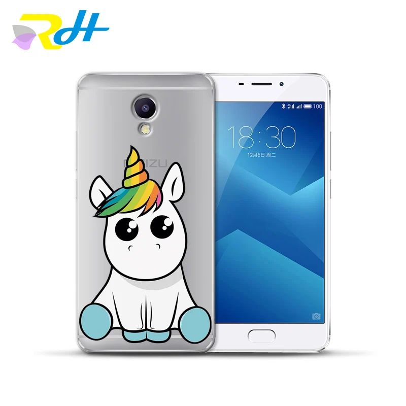 Крышка чехол для Meizu U10 U20 M5 Примечание M5C M3C Pro 6 M3S Max M5S M6 Примечание M3 Примечание Чехлы для Радуга Единорог крышка