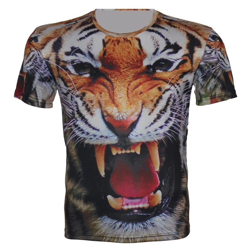 Детская новая футболка с 3d-изображением животных брендовая Дизайнерская принтом