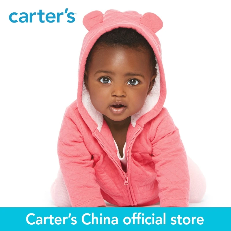Carter's/1 предмет одежда для маленьких детей стеганая куртка с подкладкой из шерпы