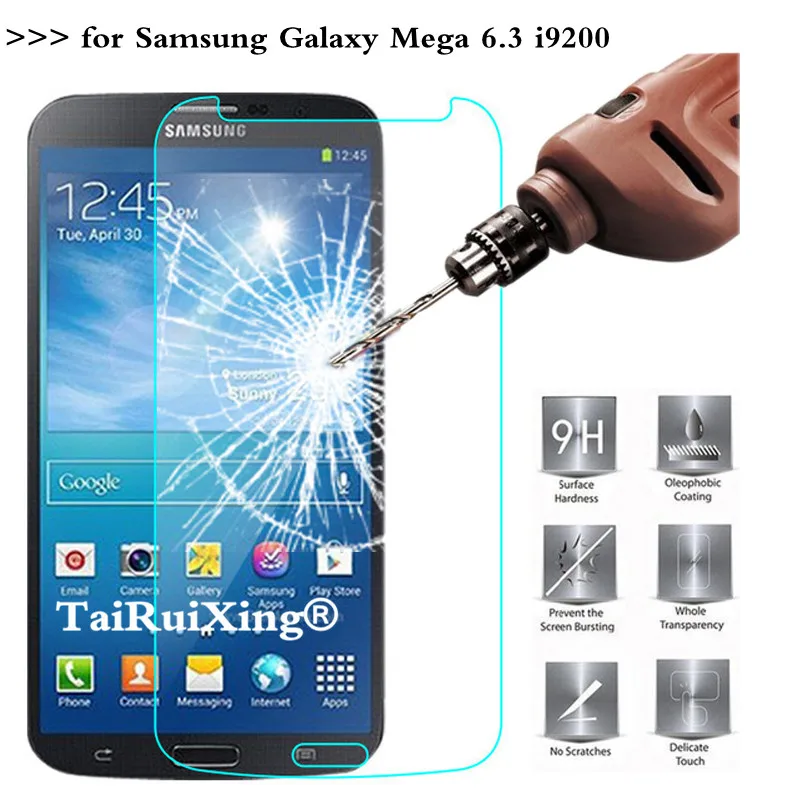 9H 2.5D 0 26 мм Закаленное стекло протектор экрана для Samsung Galaxy Mega 6 3 I9200 9200 I9205 Защитная