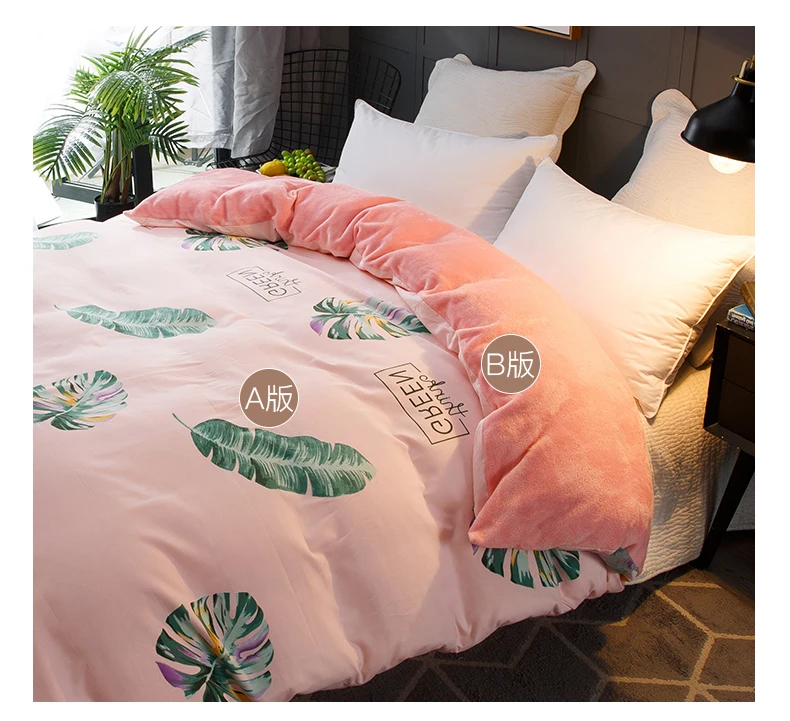 1 шт розовый растения теплый зимний хлопок и фланель многофункциональный AB обе