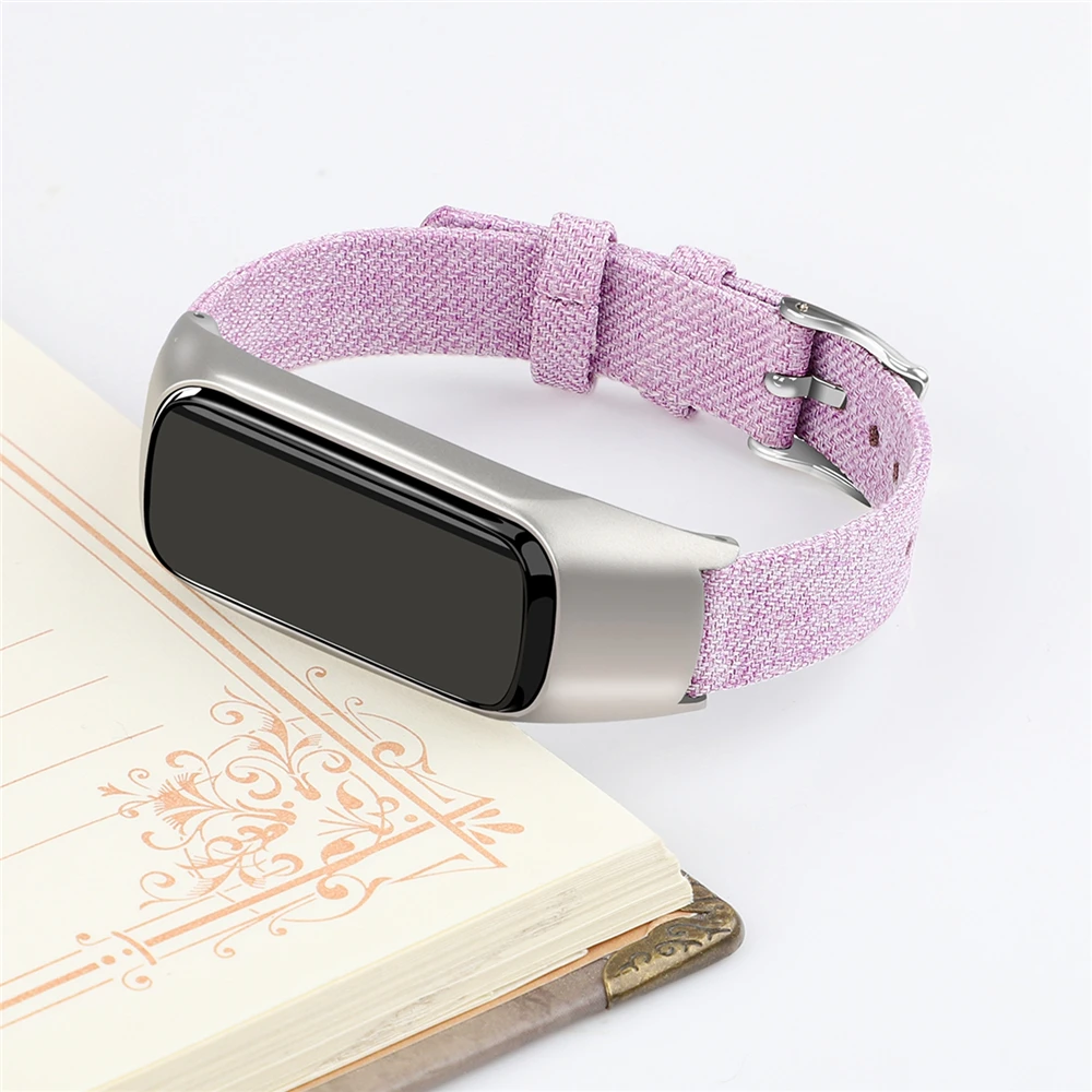 Сменный Браслет ремешок для samsung Galaxy Fit-e смарт-браслет холщовый ремешок для часов браслет из нержавеющей стали с пряжкой спортивные ремешки