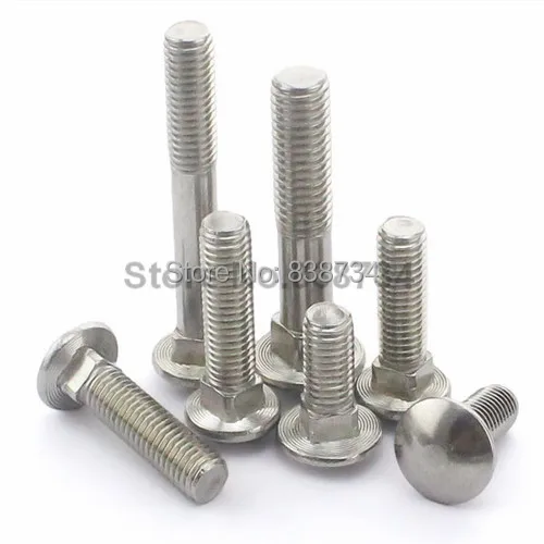 10 шт. a2 70 304 нержавеющая сталь m10 * 50 высокопрочный болт каретки|carriage bolt|stainless carriage