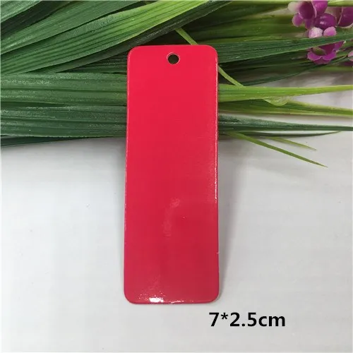 7x2.5cm rose red 100 шт/партия многостильная крафт пустая карта-метка на вешалку этикетки для карточек ручной работы в подарок крафт заметки этикетки для коробки/сумки - Цвет: 7x2.5cm rose red