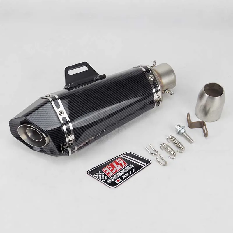 B 51 мм на входе универсальный мотоцикл yoshimura выхлопной глушитель выхлопных газов для FZ1 R6 R15 R3 ZX6R ZX10 Z900 1000 CBR1000 GSXR1000 650 K7 K8 K11 - Цвет: B