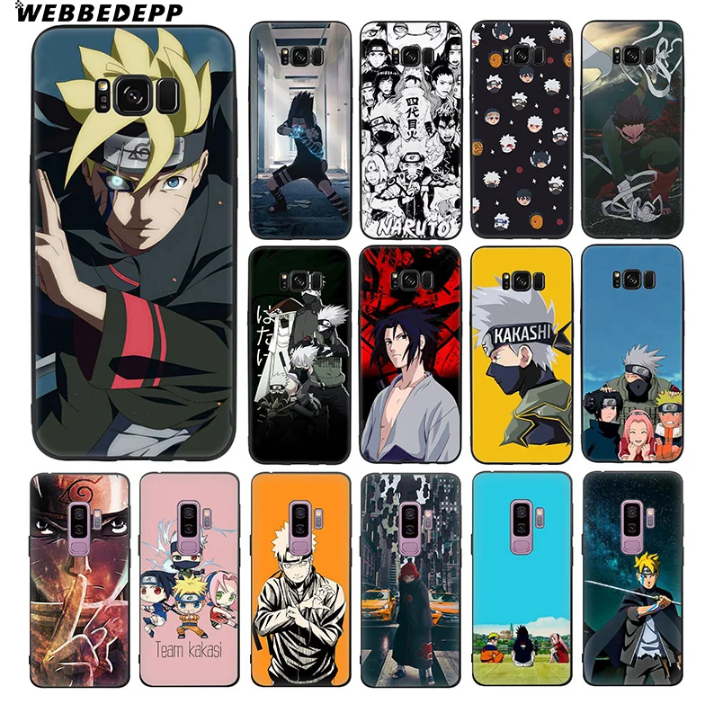 WEBBEDEPP логотип Akatsuki Наруто Мягкий ТПУ силиконовый чехол для Samsung Galaxy S10 S10e S9 S8 Plus S7 S6