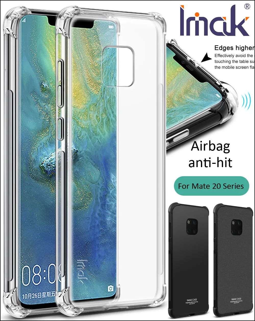 Чехол IMAK с подушкой безопасности для Huawei Mate 20 Pro Lite 20X противоударный мягкий