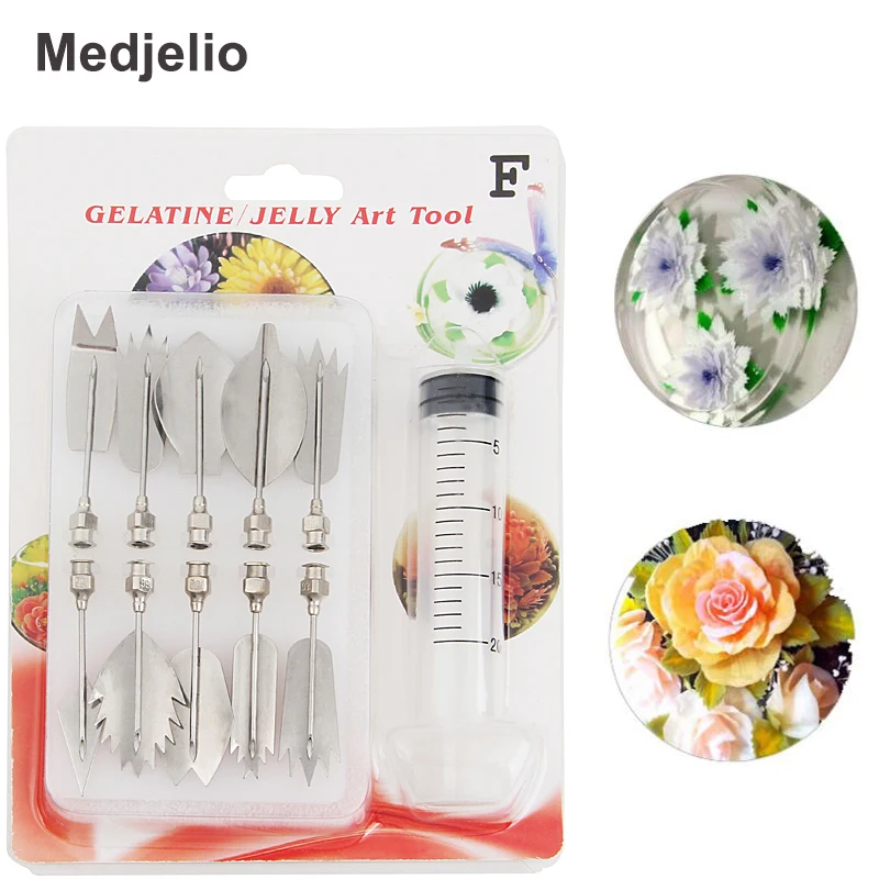 Medjelio 11 шт./компл. 3D Желейный цветок художественный инструмент для кухни DIY насадка