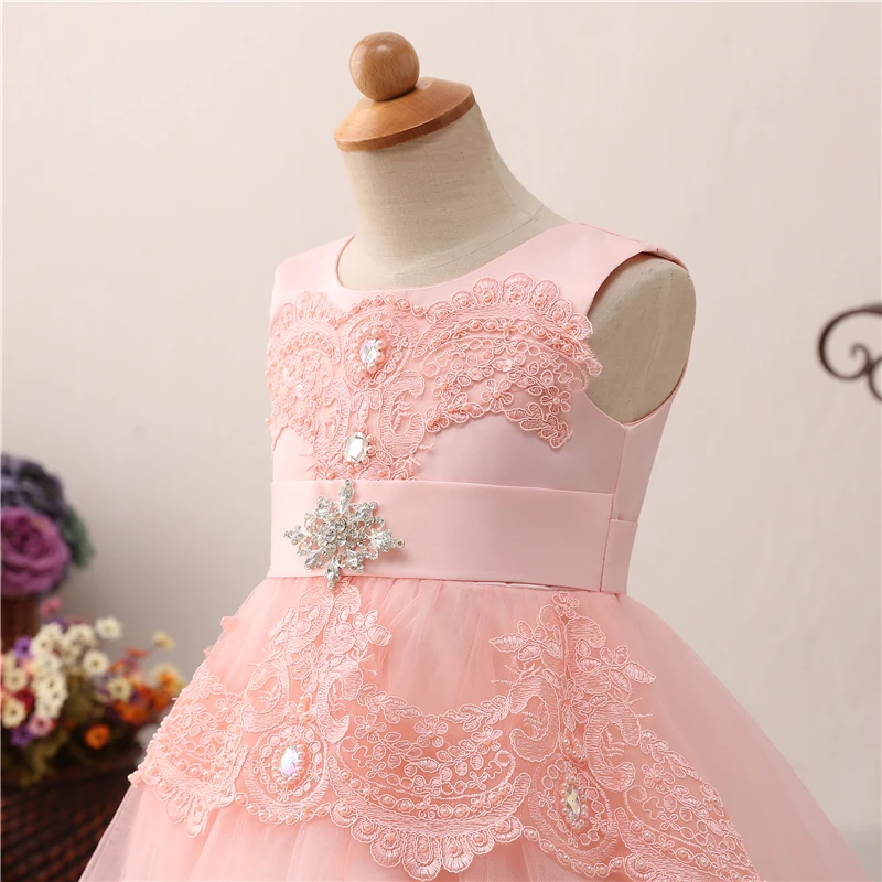 Женское бальное платье с бантом на спине Forevergracedress розовое цветочным принтом без