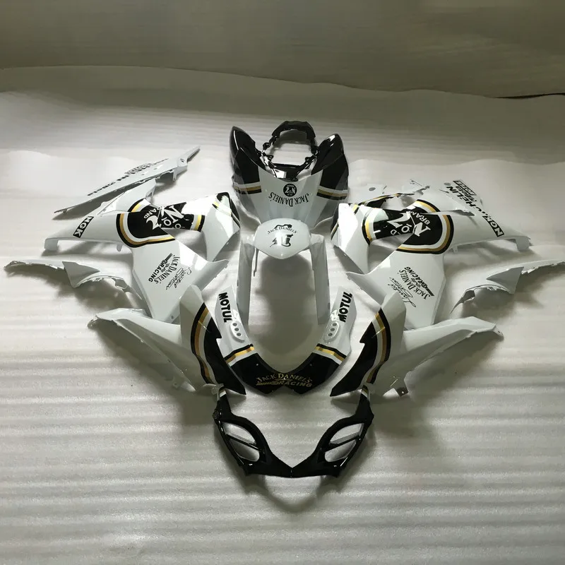 Комплект обтекателей под давлением для GSXR1000 09 10 GSX R GSXR 1000 K9 2009 2010 ABS белый черный