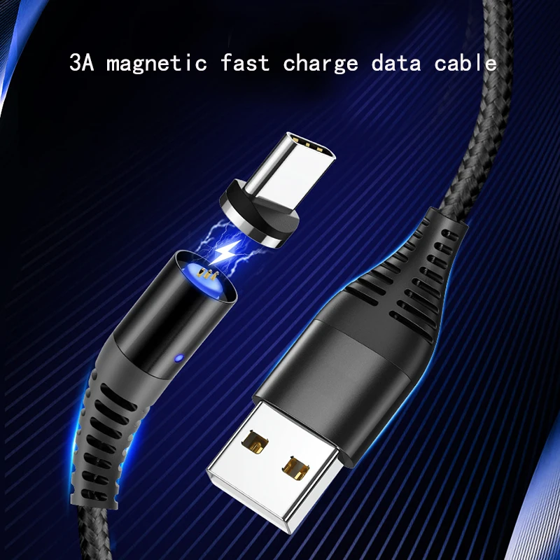 Магнитный кабель Micro usb Type C адаптер для быстрой зарядки телефона магнитное