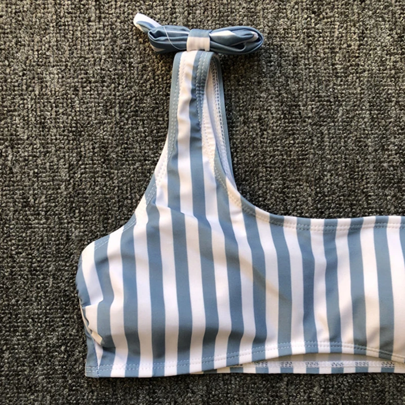 Сексуальные женские купальники в полоску комплект из 2 предметов пляжный