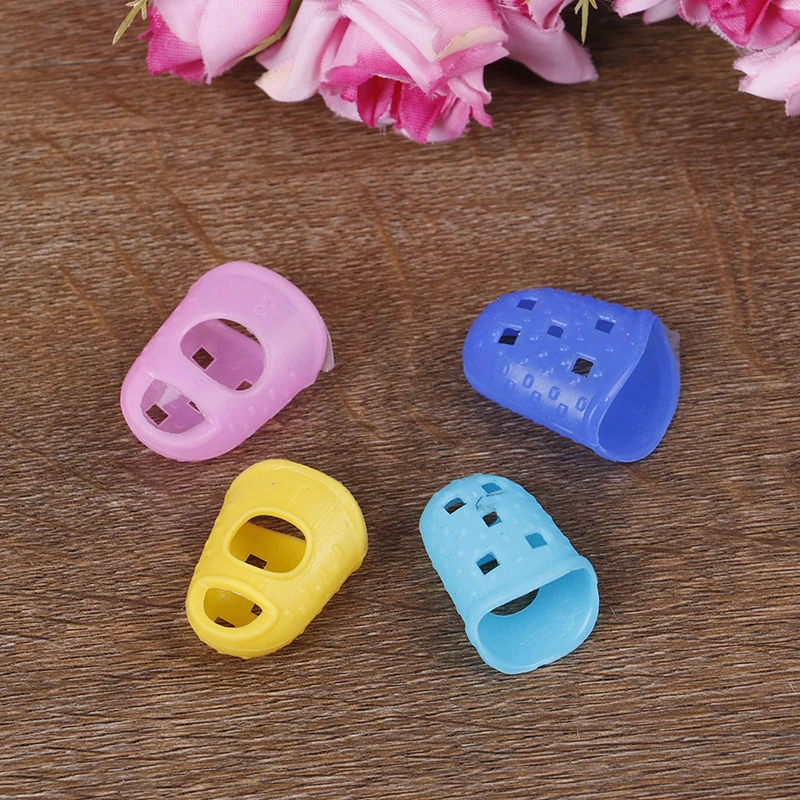 4Pcs/Set For Training Learning Guitar Silicone Finger Guards Fingertip Protectors Ukulele Accessories |